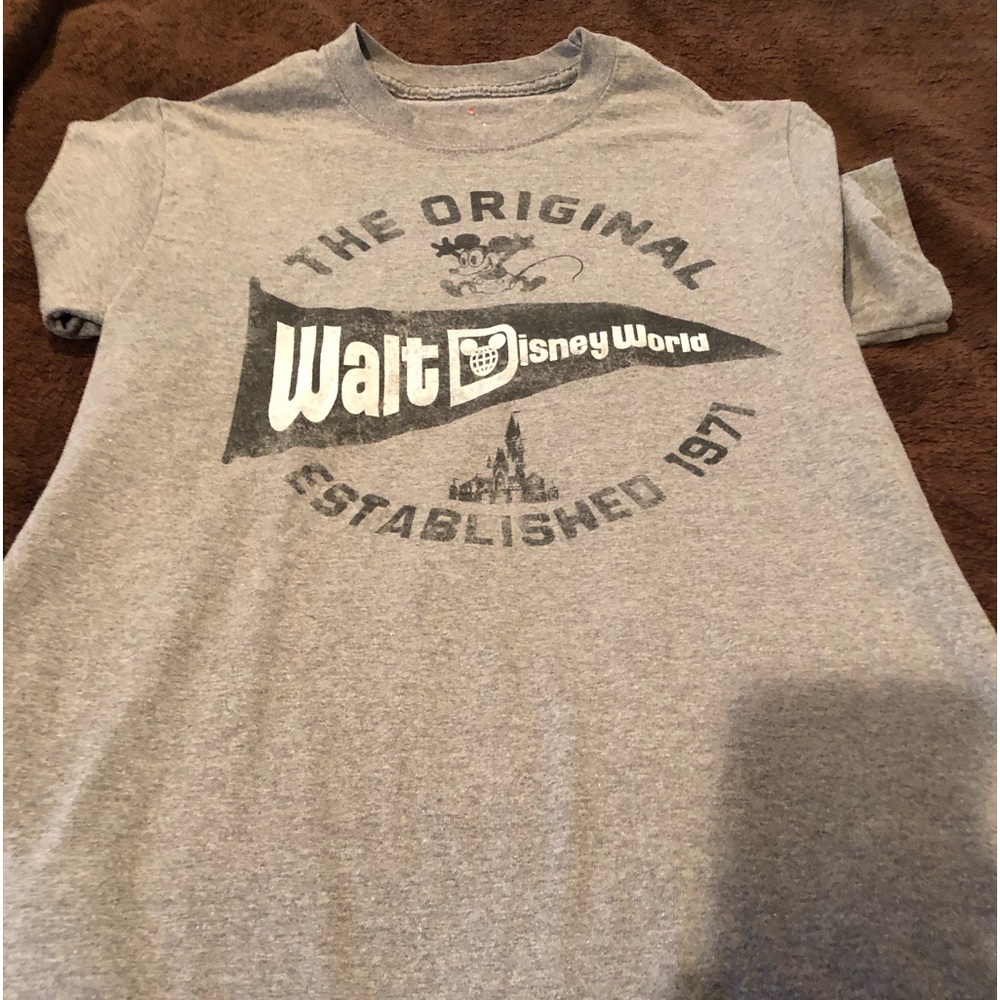 disney parks t-shirt. size small. grey